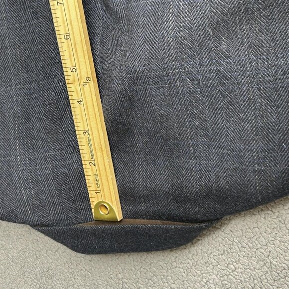 Lauren Ralph Lauren Blazer Mens 42R Blue Wool Elbow Patch Sport Coat Notch Lapel - Picture 12 of 13